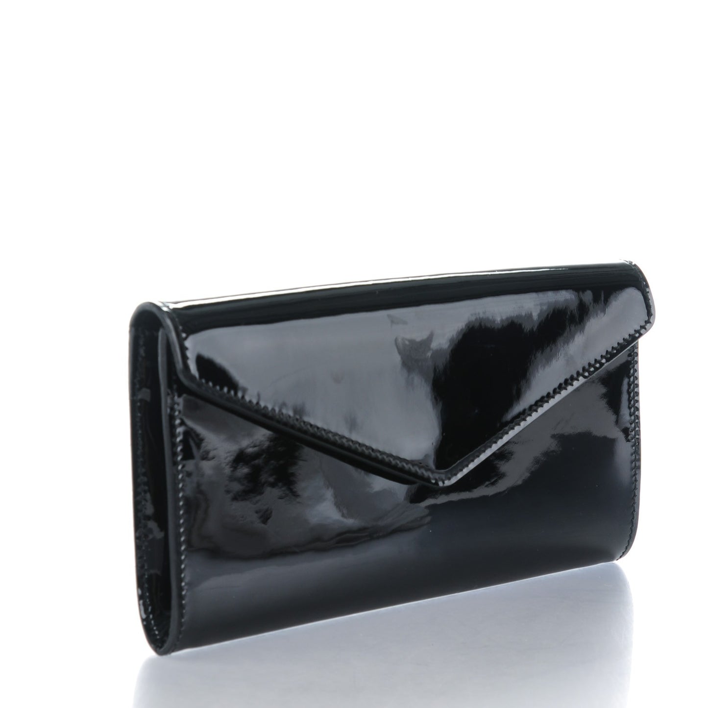 Patent Y-Mail Clutch Black