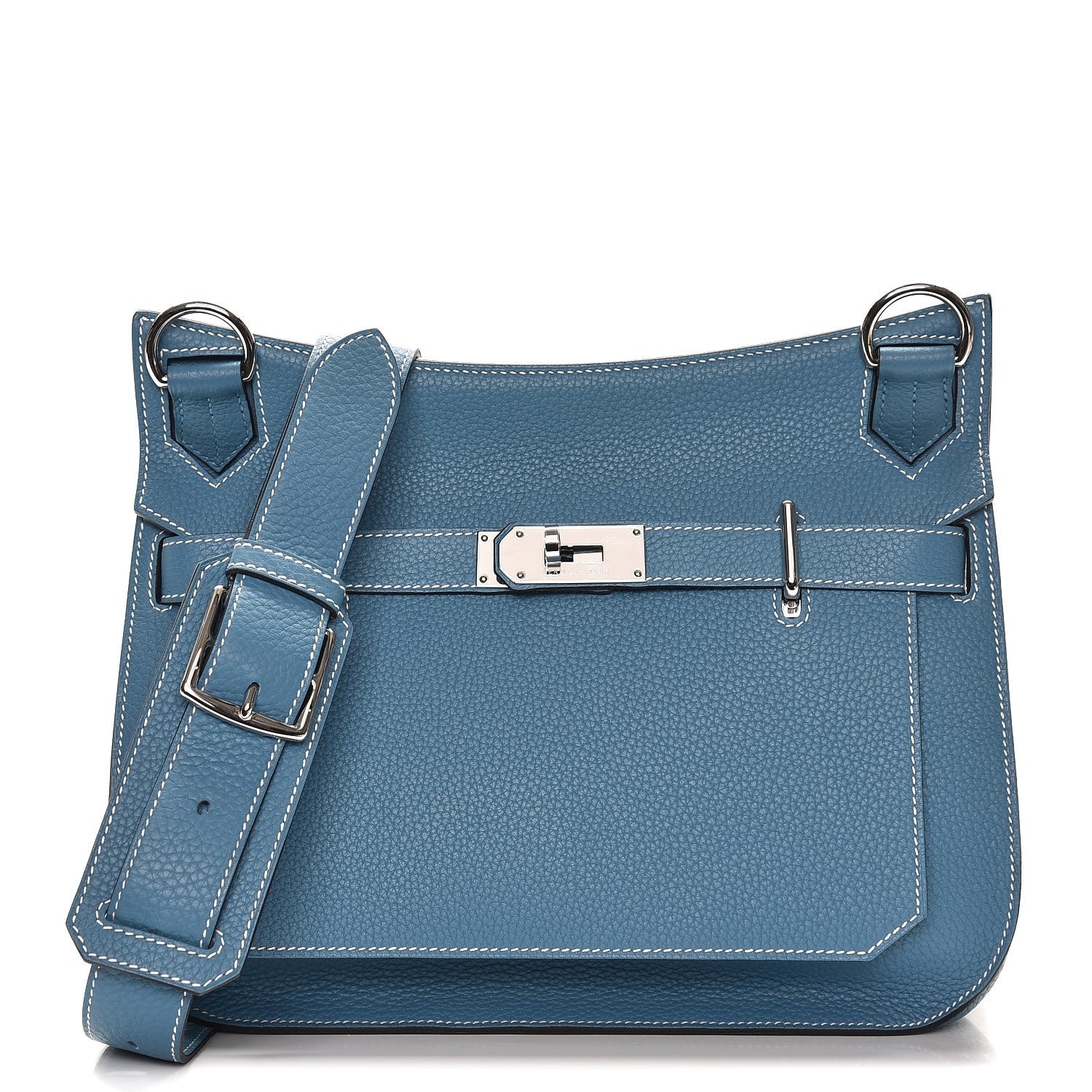 Hermes Taurillon Clemence Jypsiere 31 Blue Jean 1 of 9