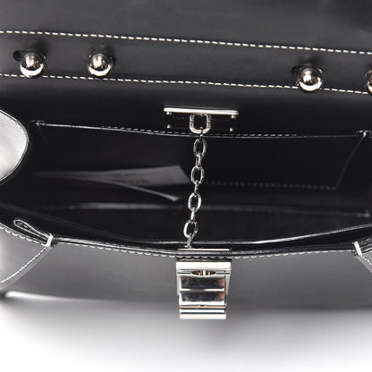 Proenza Schouler Smooth Calfskin Small Hava Top Handle Bag Black 5 of 11