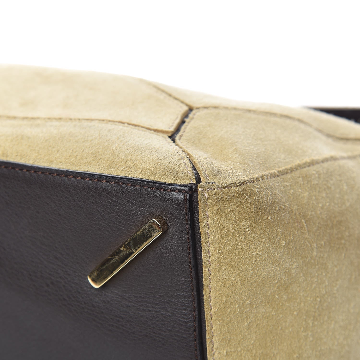 Loewe Suede Medium Puzzle Bag Gold 11 of 18
