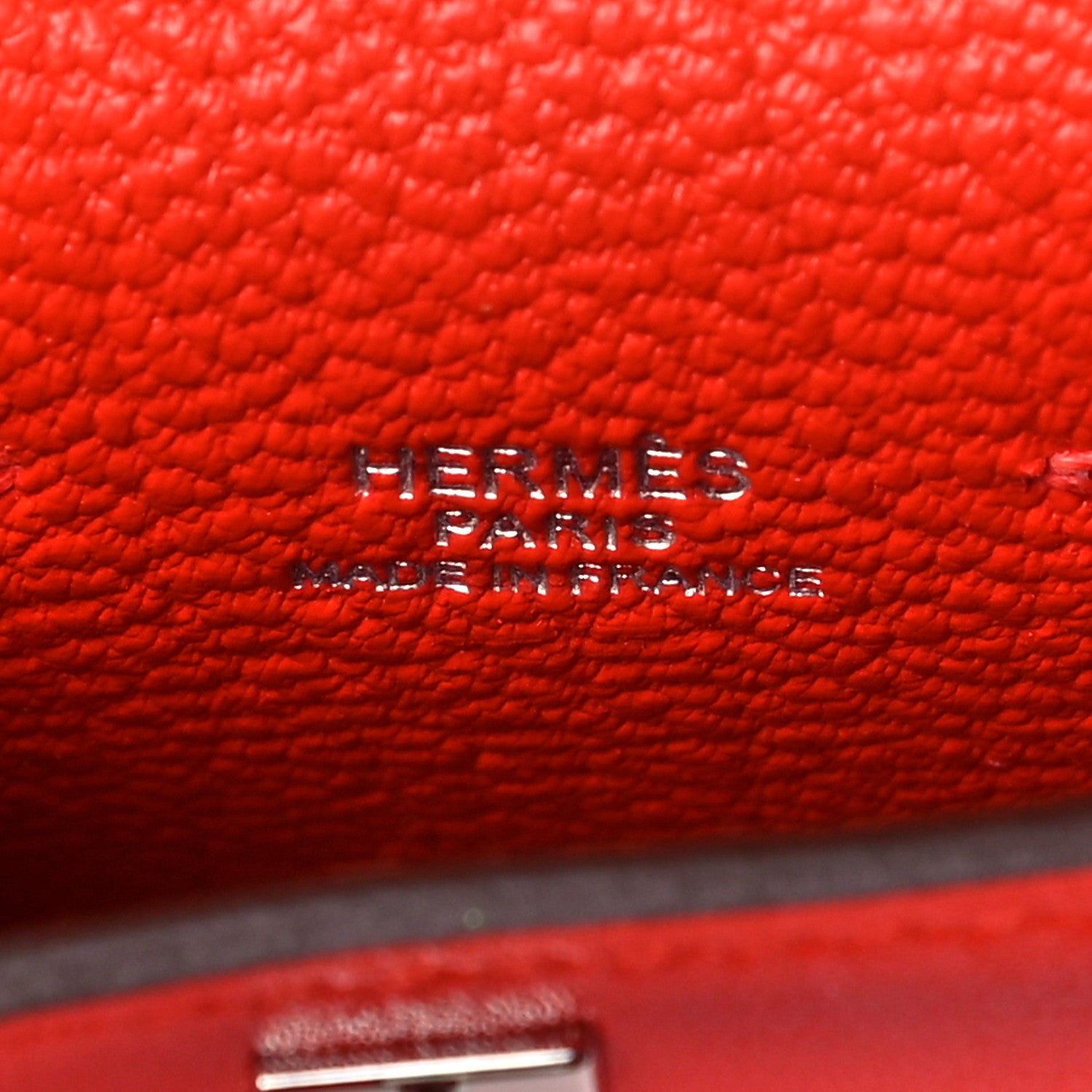 Hermes Tadelakt Mini Kelly Twilly Bag Charm Capucine 4 of 4