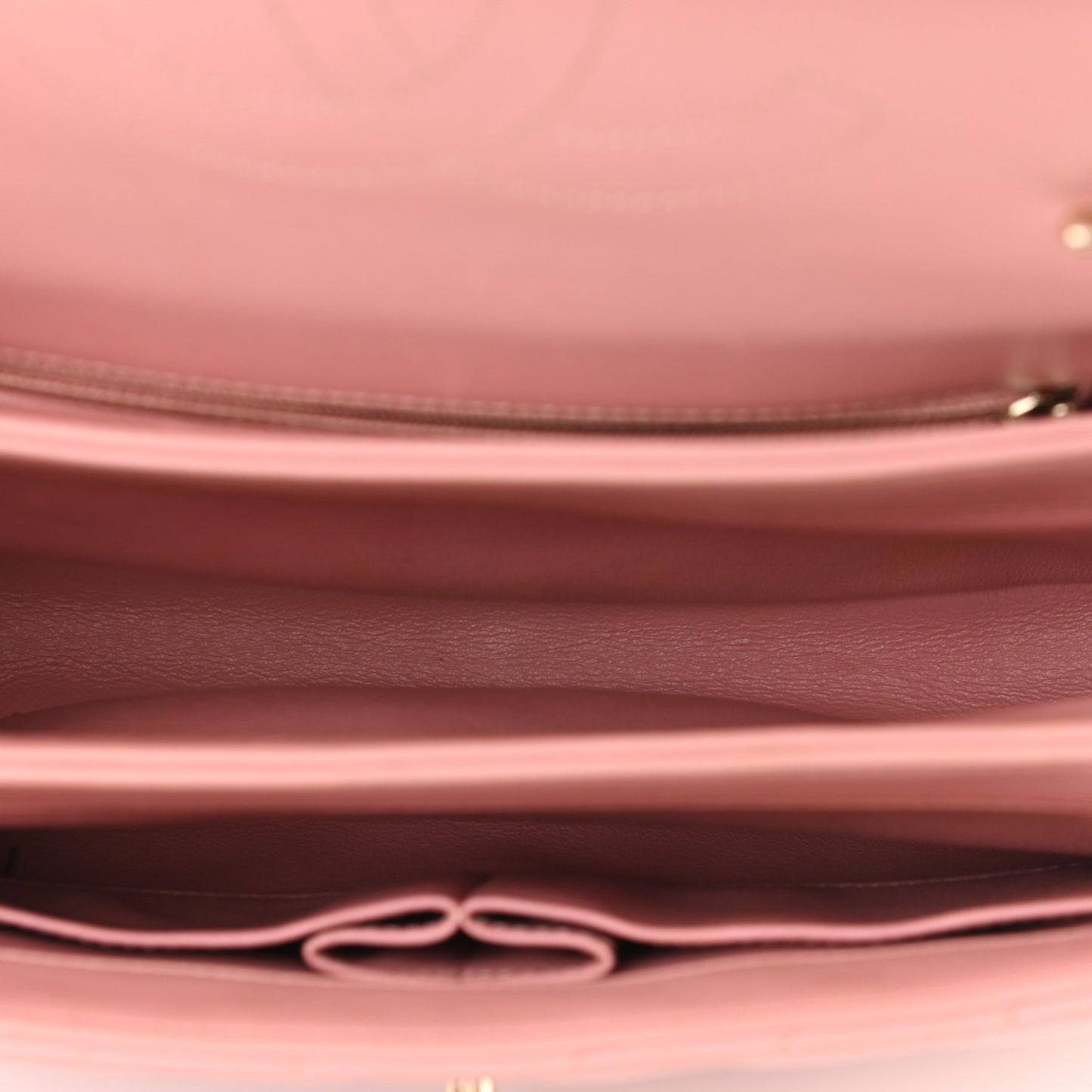 Lambskin Chevron Quilted Small Trendy CC Dual Handle Flap Bag Light Pink