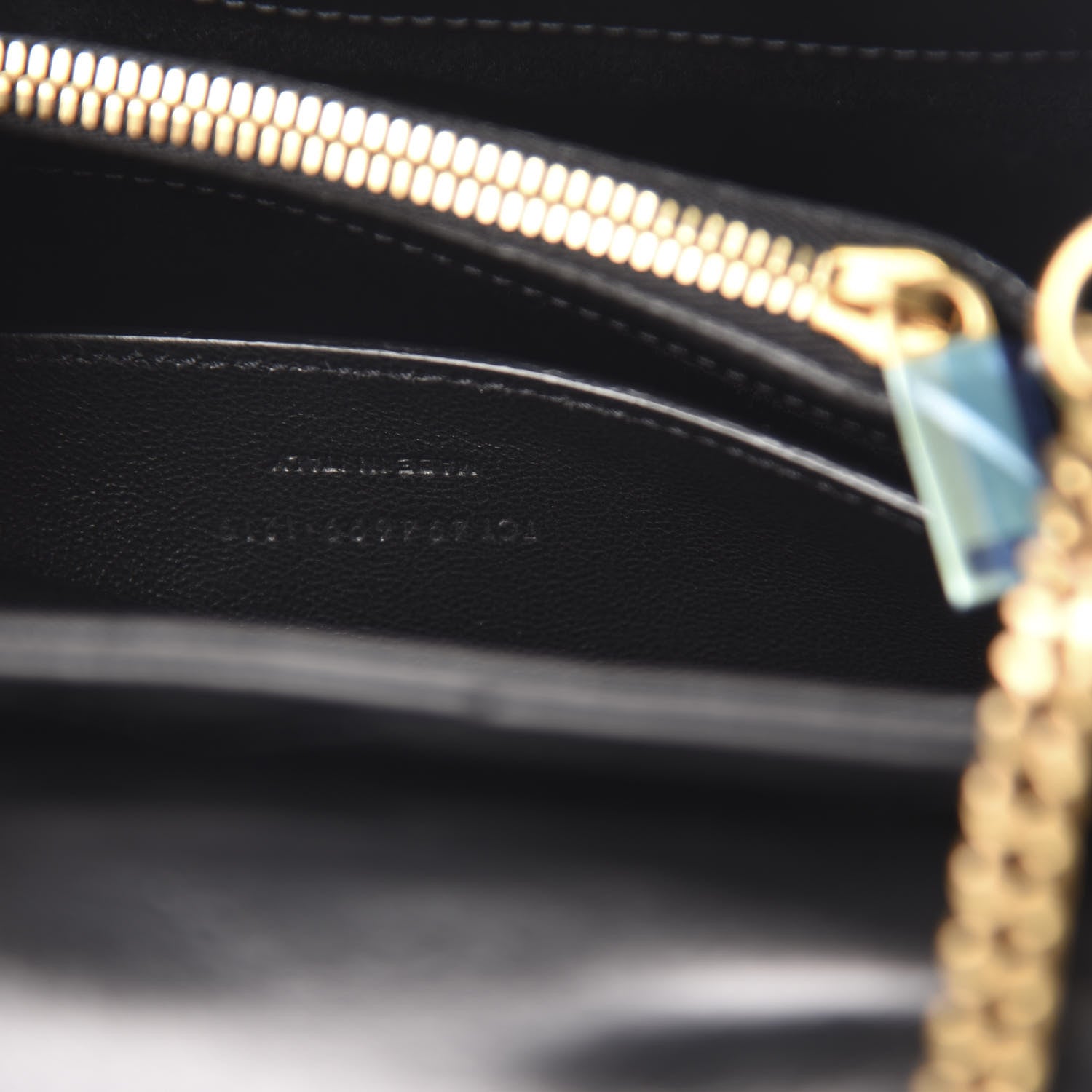 Saint Laurent Calfskin Y Quilted Monogram Small Loulou Chain Satchel Black 10 of 11