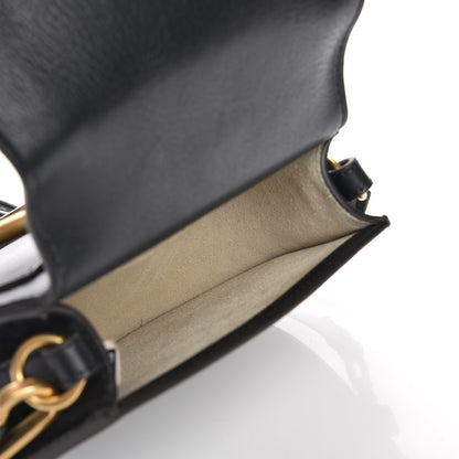 Chloe Calfskin Suede Small Nile Bracelet Bag Black 5 of 8