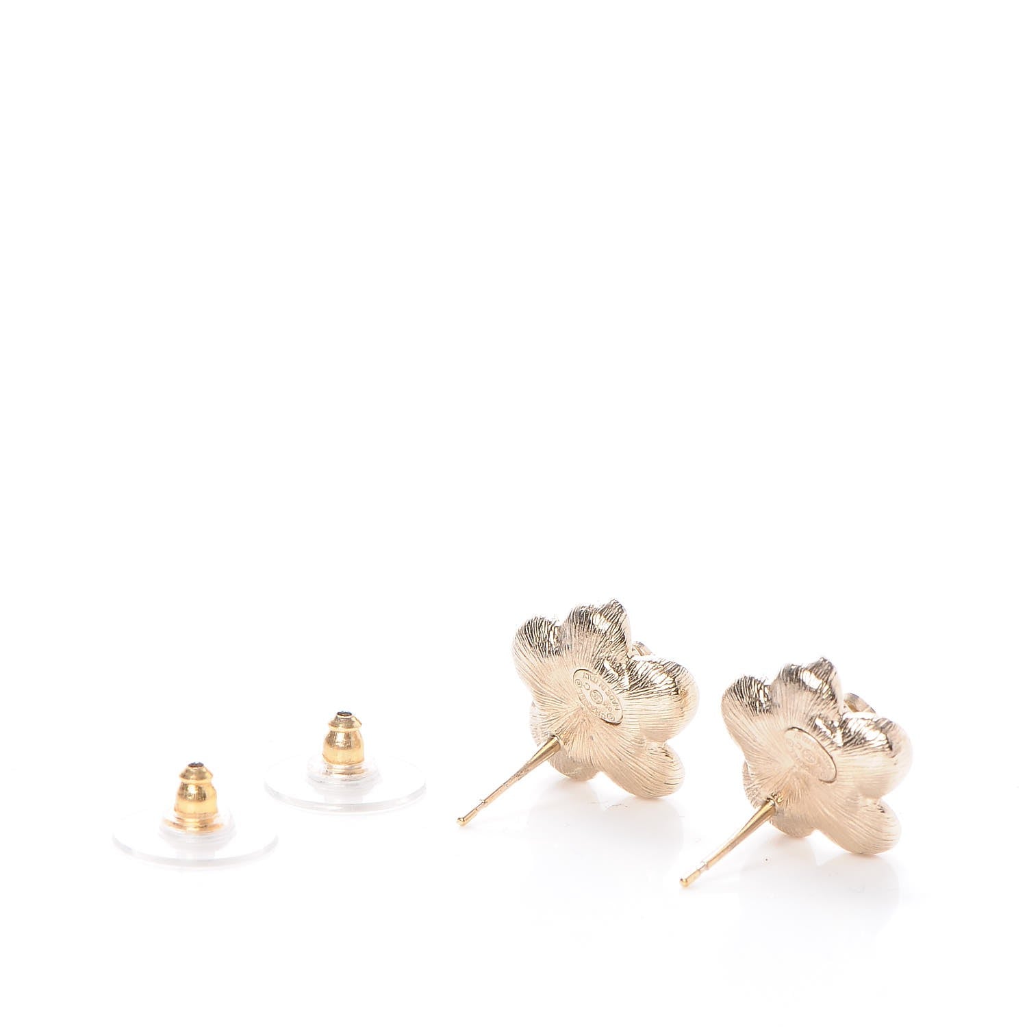 Chanel Pearl CC Flower Earrings Gold 2 of 5