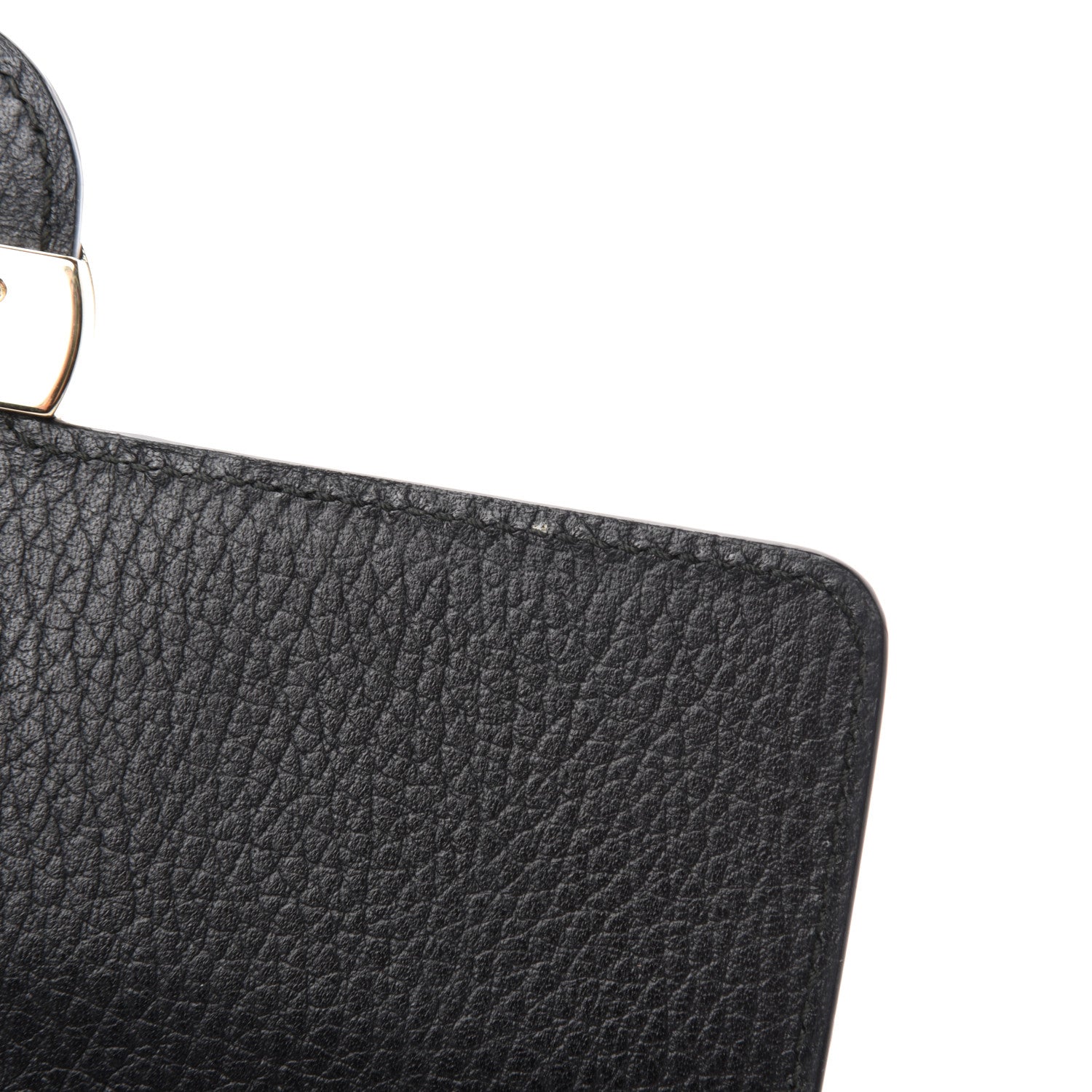 Gucci Dollar Calfskin Interlocking G Chain Wallet Black 8 of 13