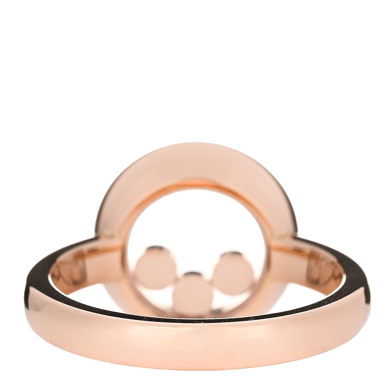 Chopard 18K Rose Gold Diamond Happy Diamonds Icons Ring 52 6 3 of 6
