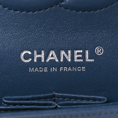 Chanel Caviar Quilted Medium Double Flap Blue 5 of 6