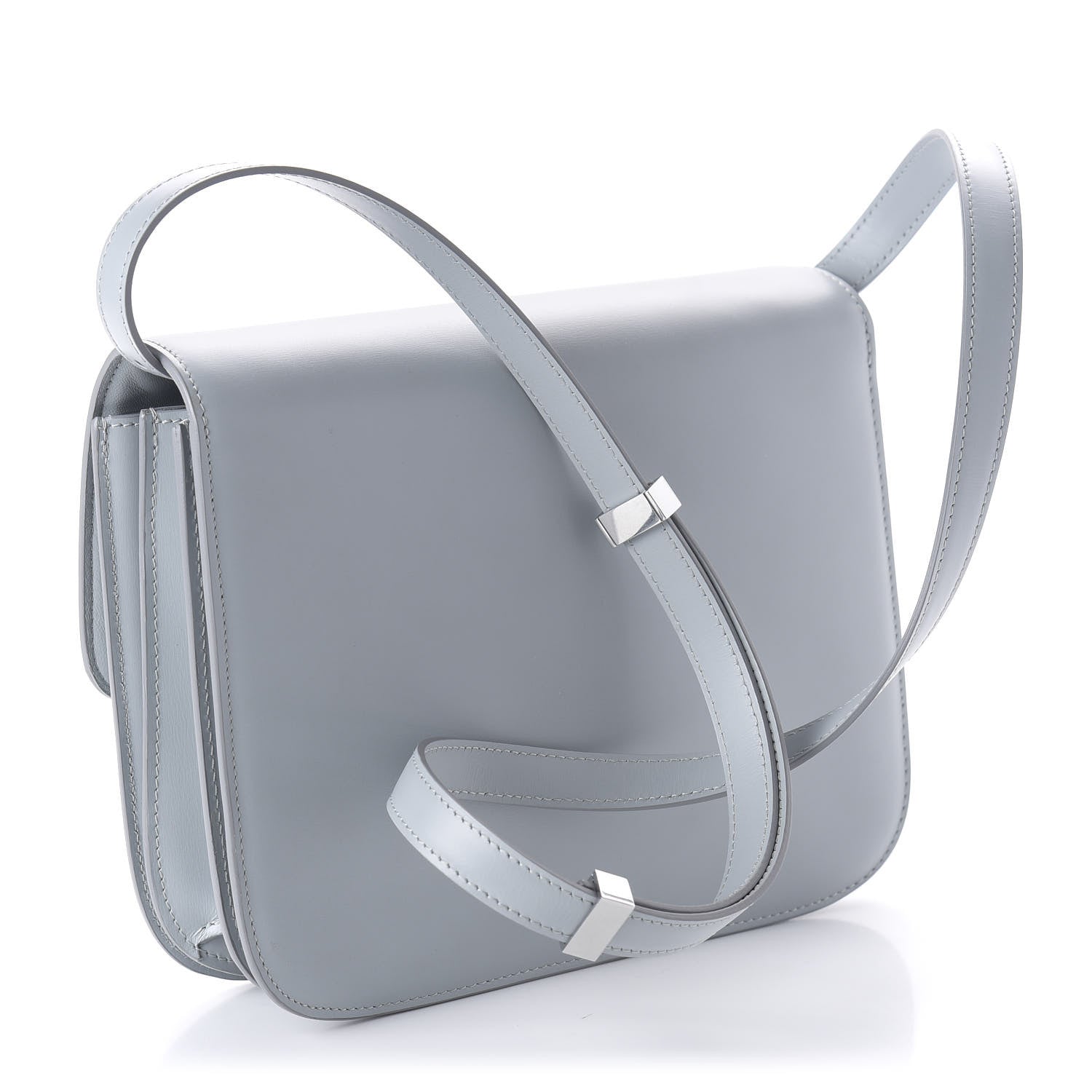 Celine Smooth Calfskin Medium Classic Box Flap Bag Slate 3 of 10