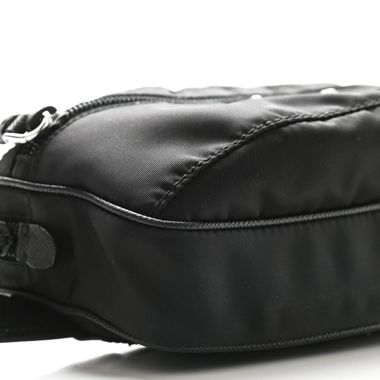 Tessuto Nylon Saffiano Belt Bag Black