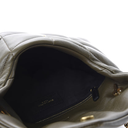 Saint Laurent Lambskin Quilted Toy Loulou Puffer Monogram Chain Satchel Seaweed 5 of 12