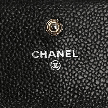 Chanel Caviar Quilted Large Gusset Flap Wallet Black 6 of 11