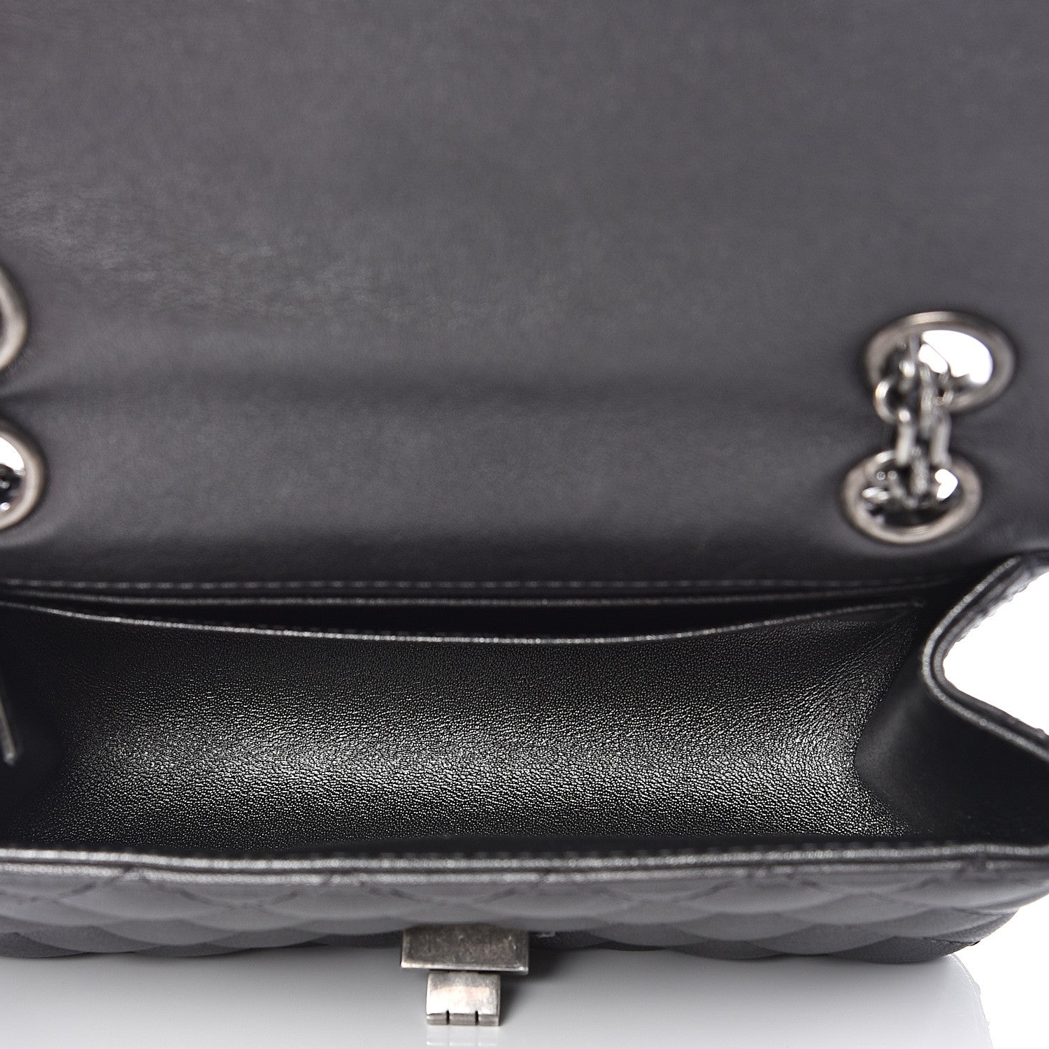 Chanel Sheepskin Quilted 2.55 Reissue Mini Flap Dark Grey 4 of 10