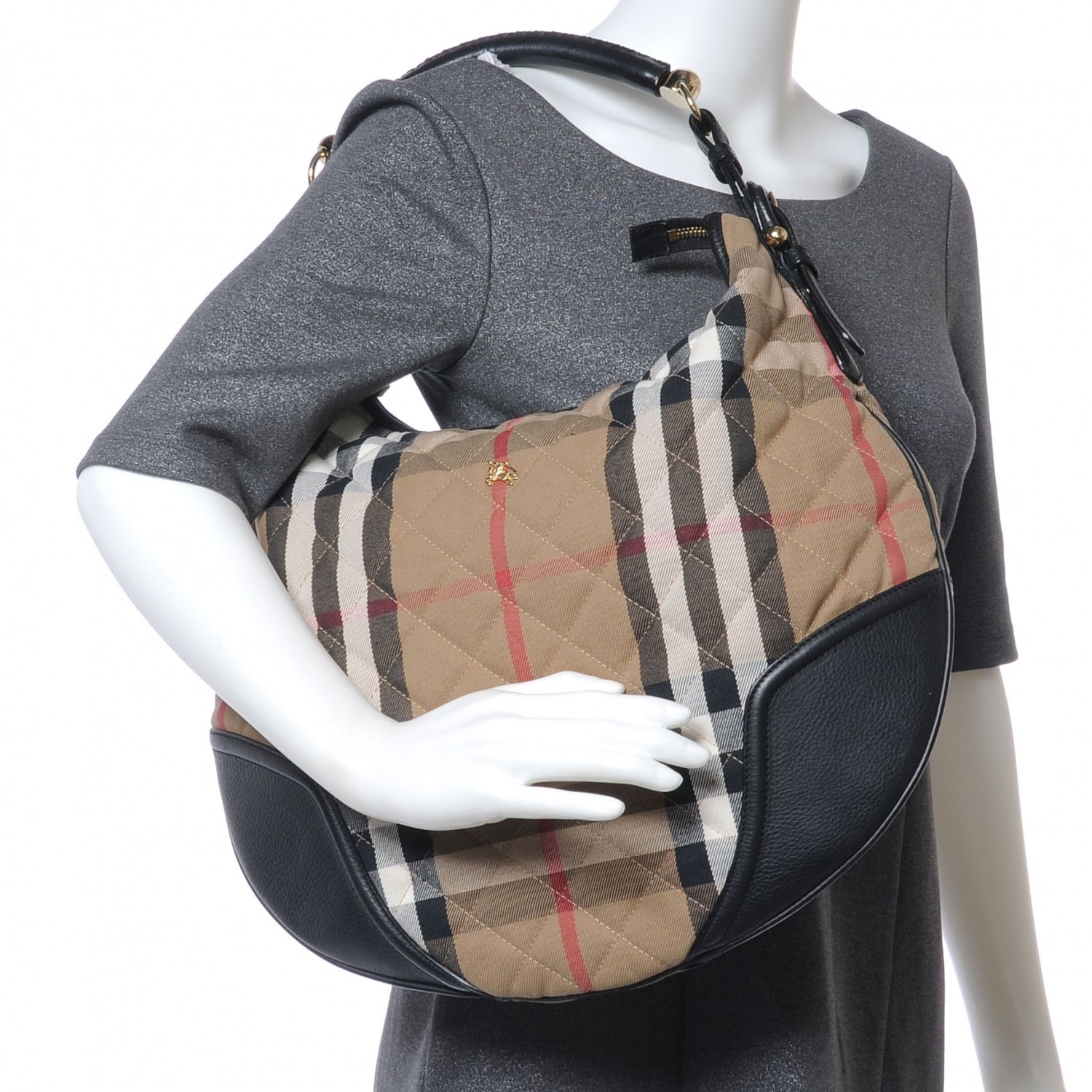 Burberry Quilted Hoxton Hobo Black 2 of 8