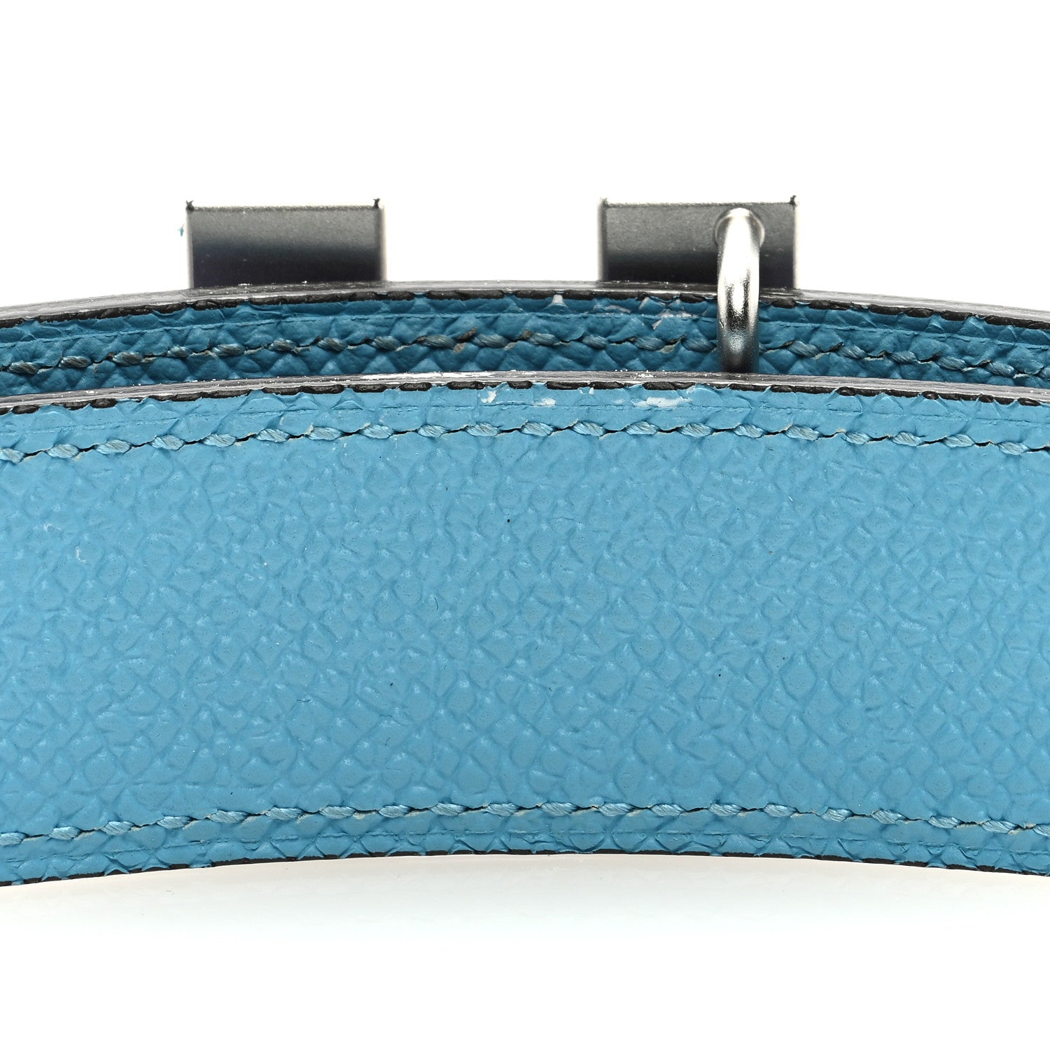 Hermes Swift Epsom 24mm Medor H Belt 80 32 Bleu Saphir Bleu Atoll 6 of 6