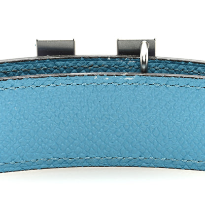 Hermes Swift Epsom 24mm Medor H Belt 80 32 Bleu Saphir Bleu Atoll 6 of 6