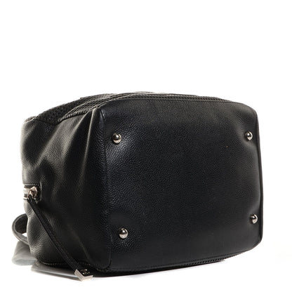 Chanel Leather Perforated Bowler Black 4 of 7