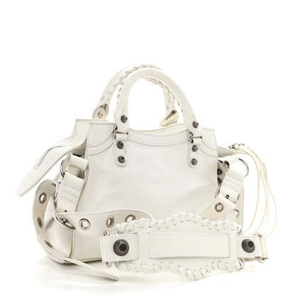 Balenciaga Agneau Arena Neo Cagole Handbag XS Optic White 4 of 11