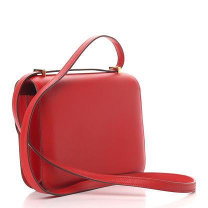 Hermes Evercolor Constance 18 Rouge Casaque 2 of 4
