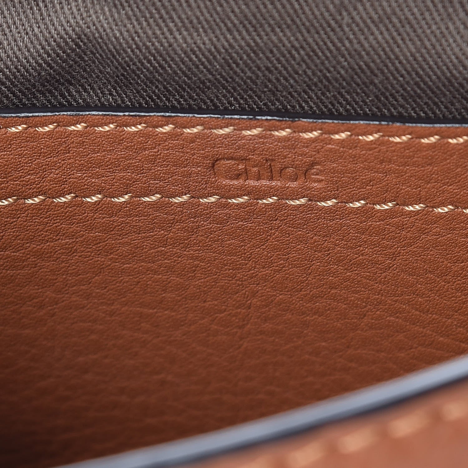 Chloe Calfskin Mini Marcie Round Crossbody Bag Tan 8 of 11