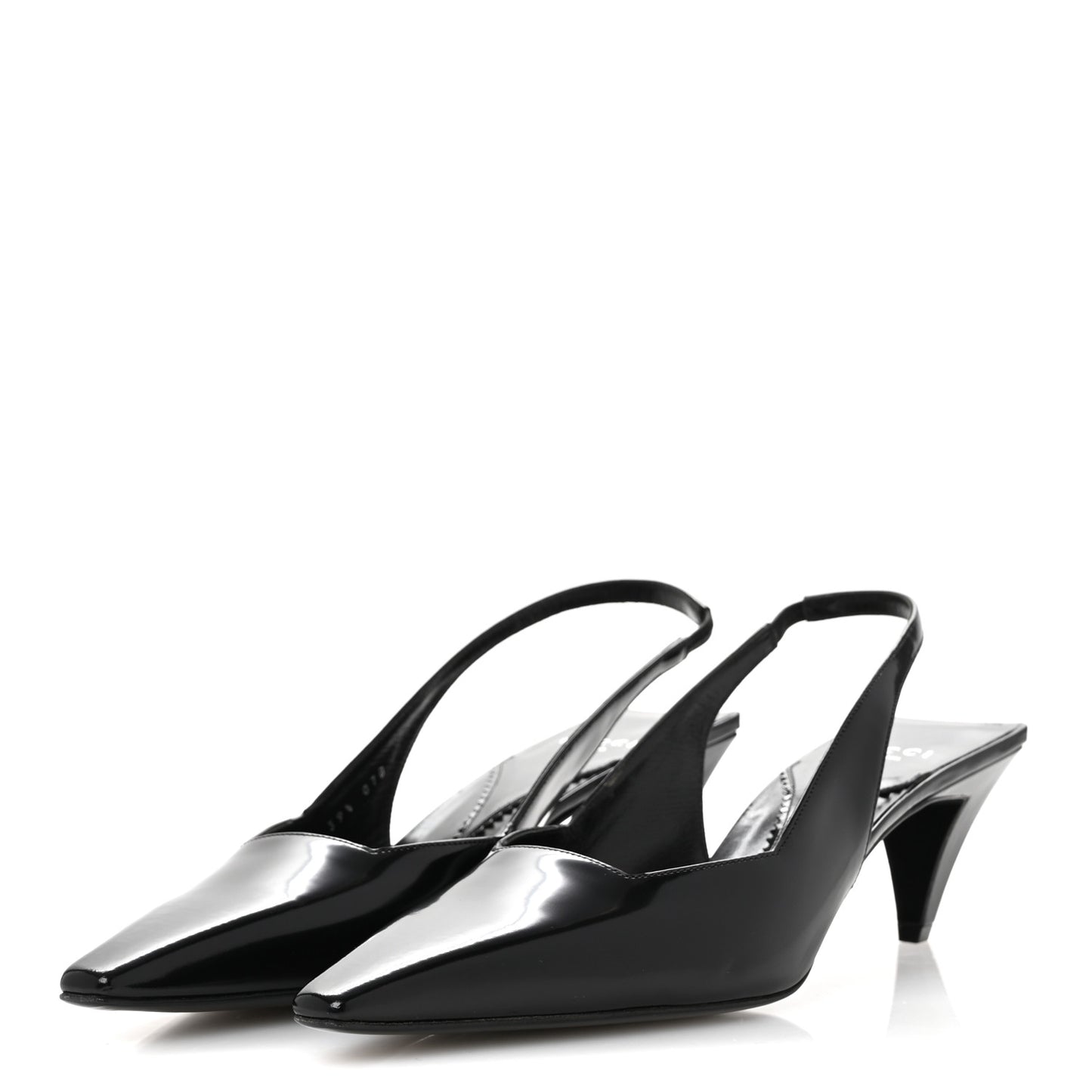 Nappa Mallory Pointed Toe Slingback Sandal 39.5 Black