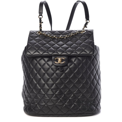 Chanel Lambskin Quilted Large Urban Spirit Backpack Black 1 of 14