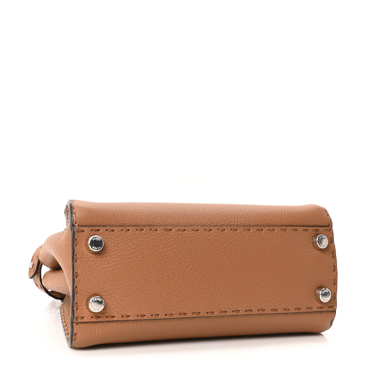 Cuoio Romano Selleria Bi-Color Mini Peekaboo Iconic Satchel Mou Milk