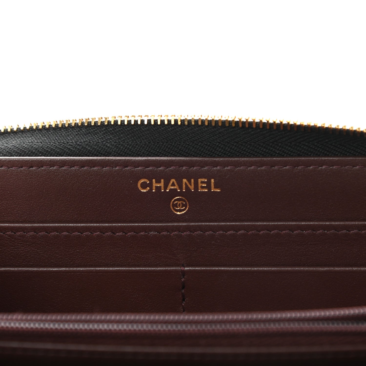 Chanel Caviar Quilted Large Gusset Zip Around Wallet Black 6 of 11