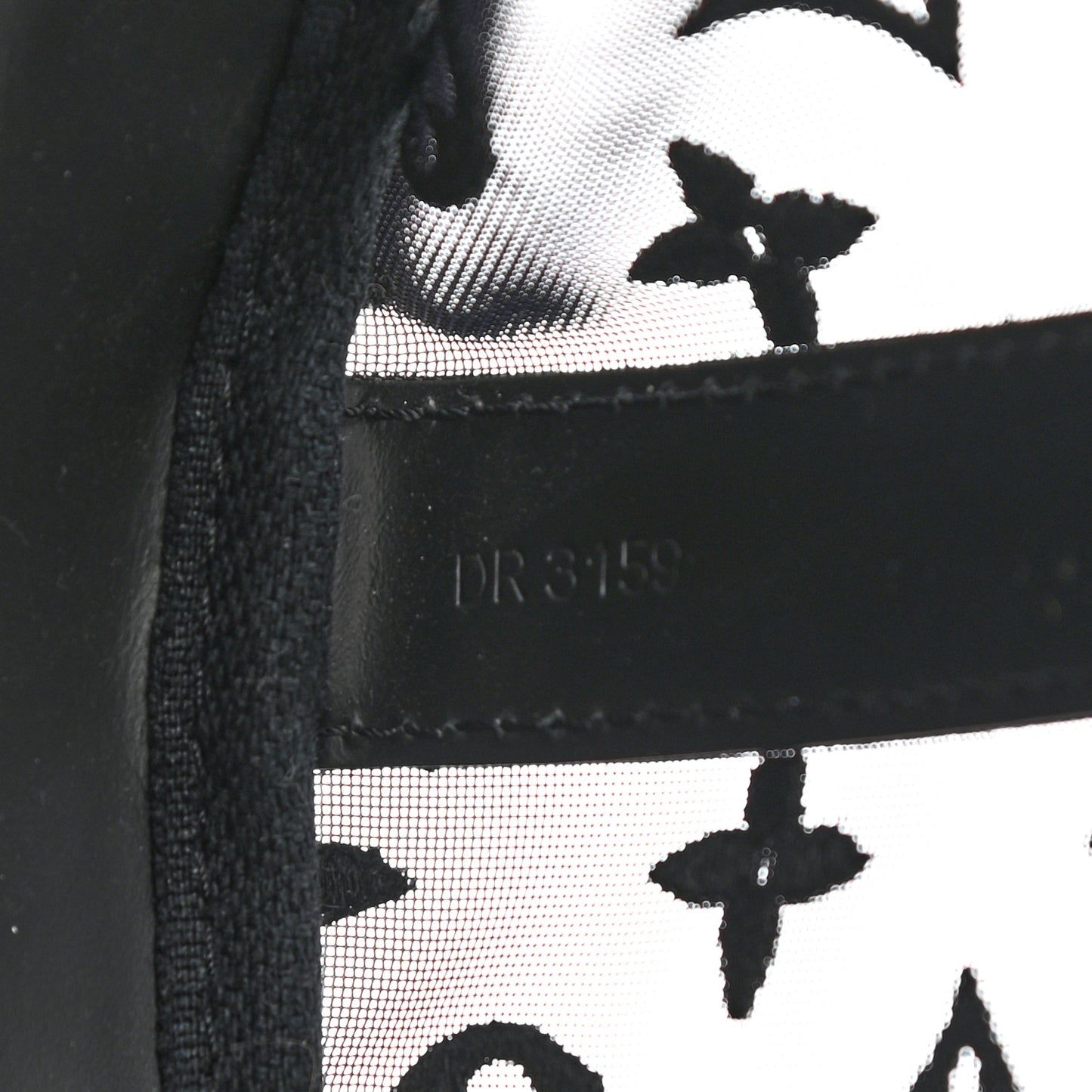 Monogram See Through Keepall Bandouliere 50 Black
