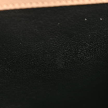 Saint Laurent Grain De Poudre Matelasse Chevron Monogram Chain Wallet Dark Beige 11 of 12