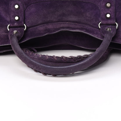 Balenciaga Baby Daim Suede Classic Silver Hardware City Purple 15 of 20