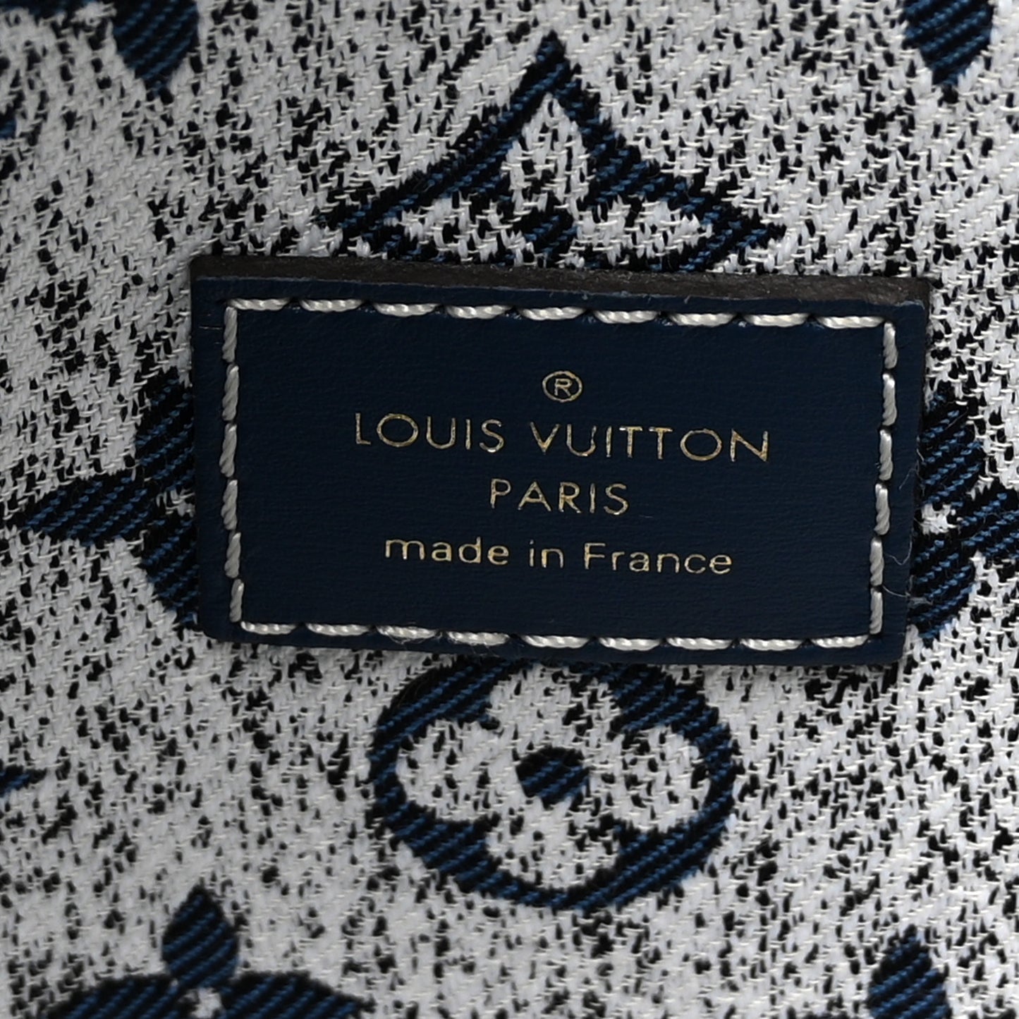 Monogram Jacquard Denim Onthego MM Bleu