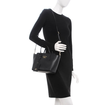 Gucci Dollar Calfskin Mini Swing Top Handle Bag Black 2 of 6