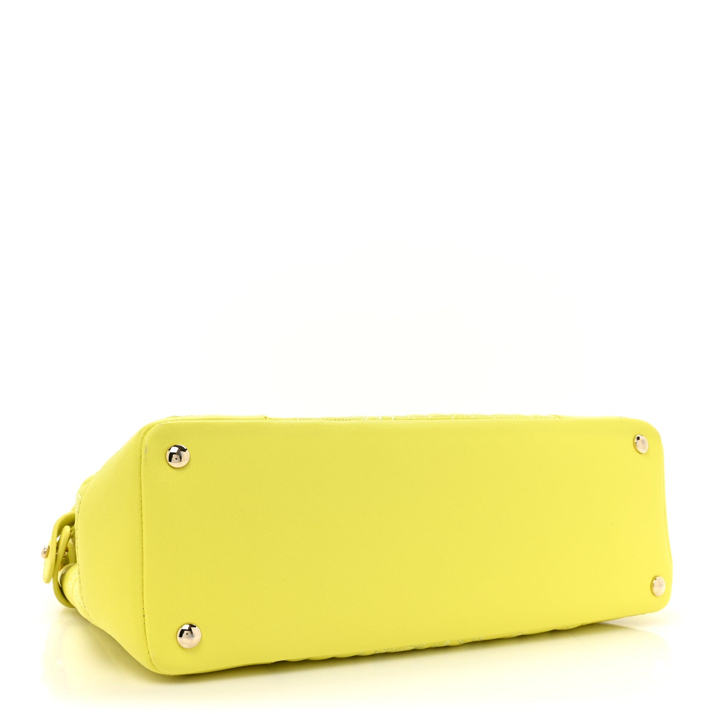 Barocco Quilted Nappa Altea Vanitas Satchel Yellow