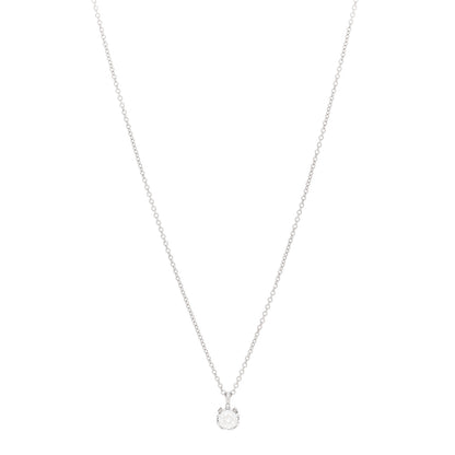 Roberto Coin 18K White Gold Diamond .16ct Pendant Necklace 1 of 5
