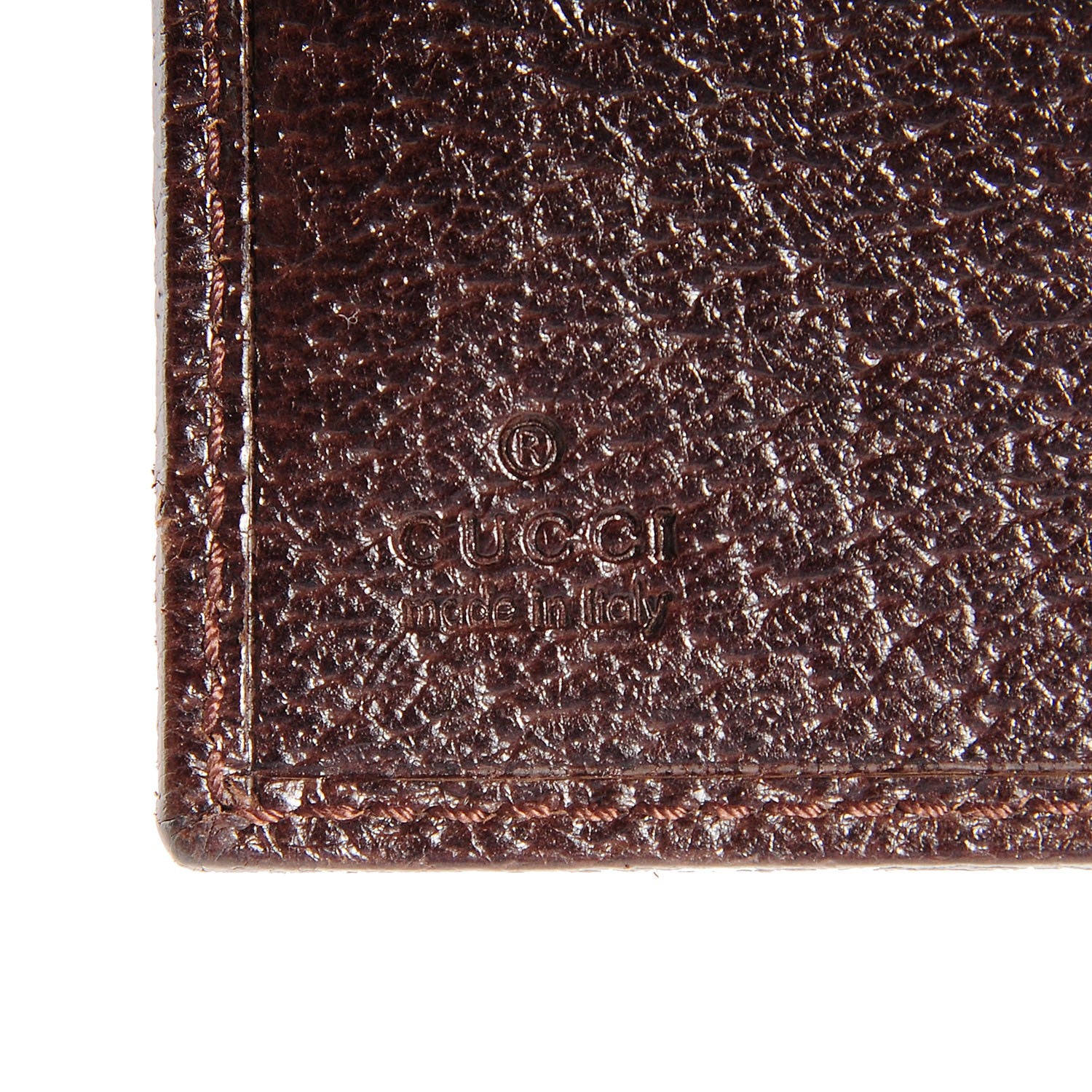 Gucci Monogram Ladies Web French Flap Wallet Dark Brown 7 of 9