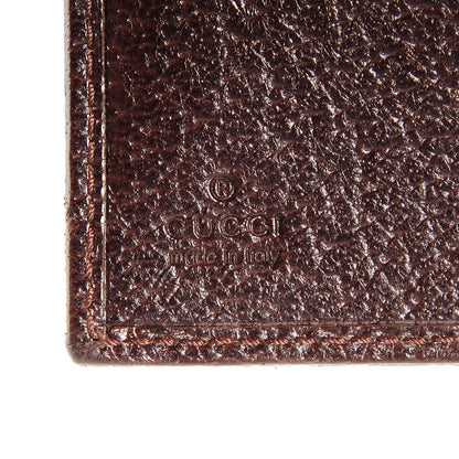 Gucci Monogram Ladies Web French Flap Wallet Dark Brown 7 of 9