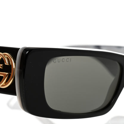 Gucci Acetate Rectangular Sunglasses GG0516S Black 7 of 8