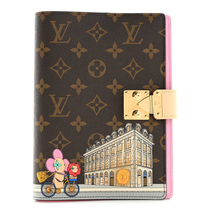 Louis Vuitton Monogram 2022 Christmas Animation Paris Notebook Cover Pink 1 of 7