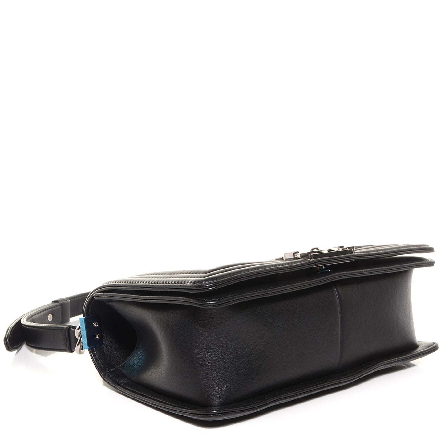 Calfskin Quilted Medium Boy Flap Black