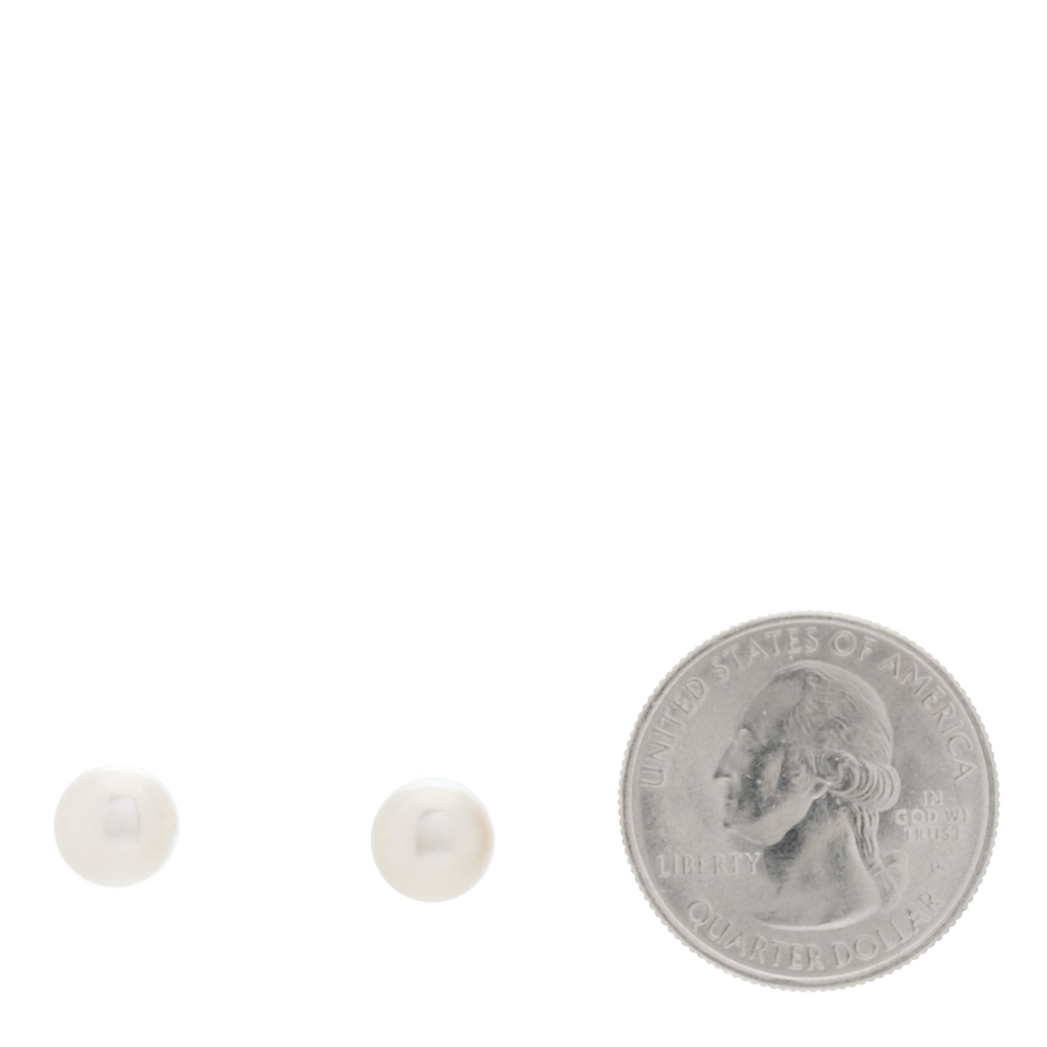 Mikimoto 18K White Gold Akoya Pearl 7.5-8mm Stud Earrings 2 of 4
