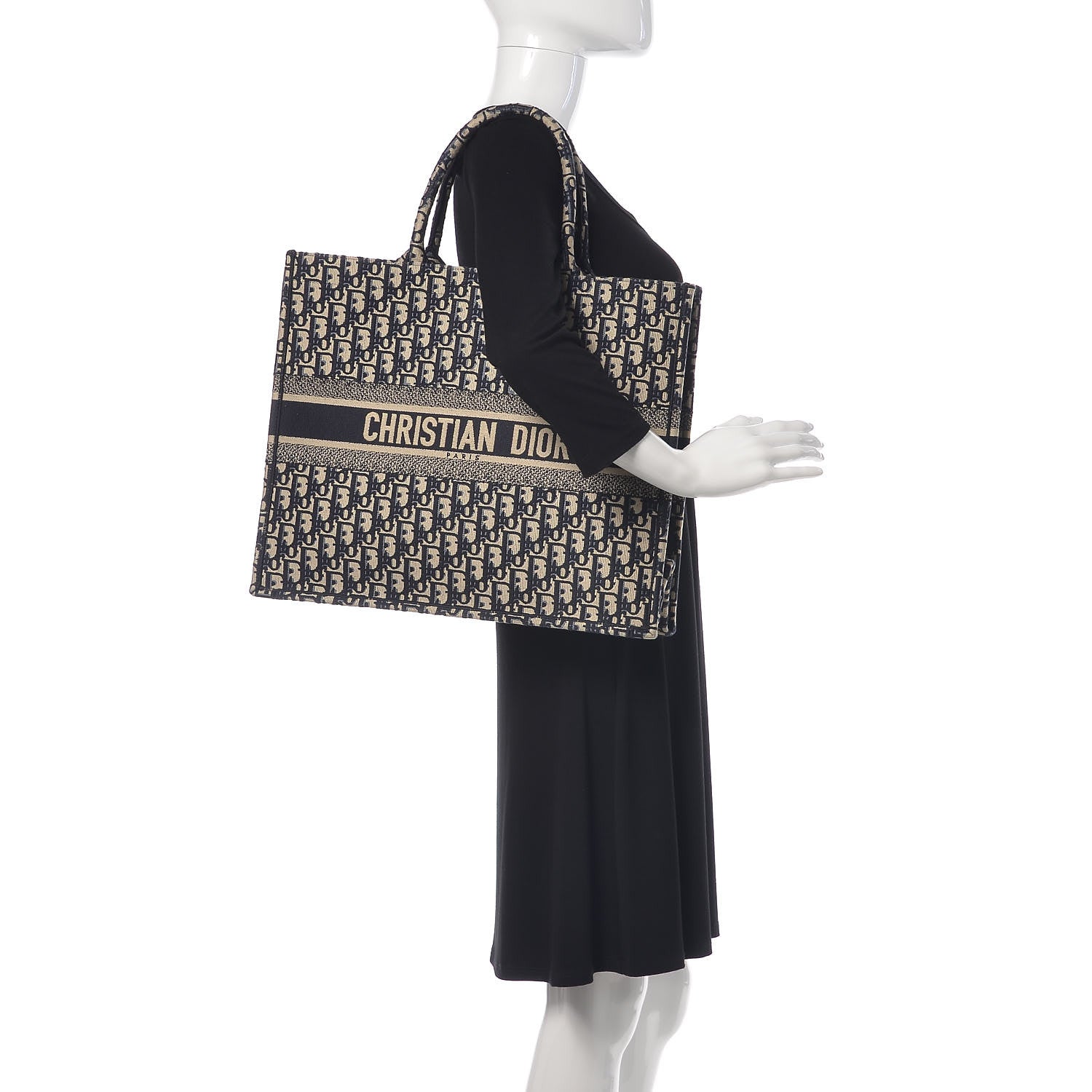 Christian Dior Oblique Book Tote Blue Multicolor 2 of 10