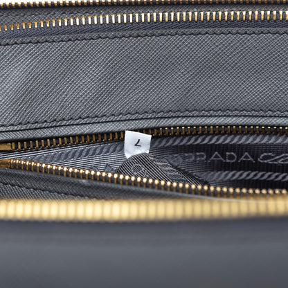 Prada Saffiano Lux Large Galleria Double Zip Tote Mercurio 9 of 10