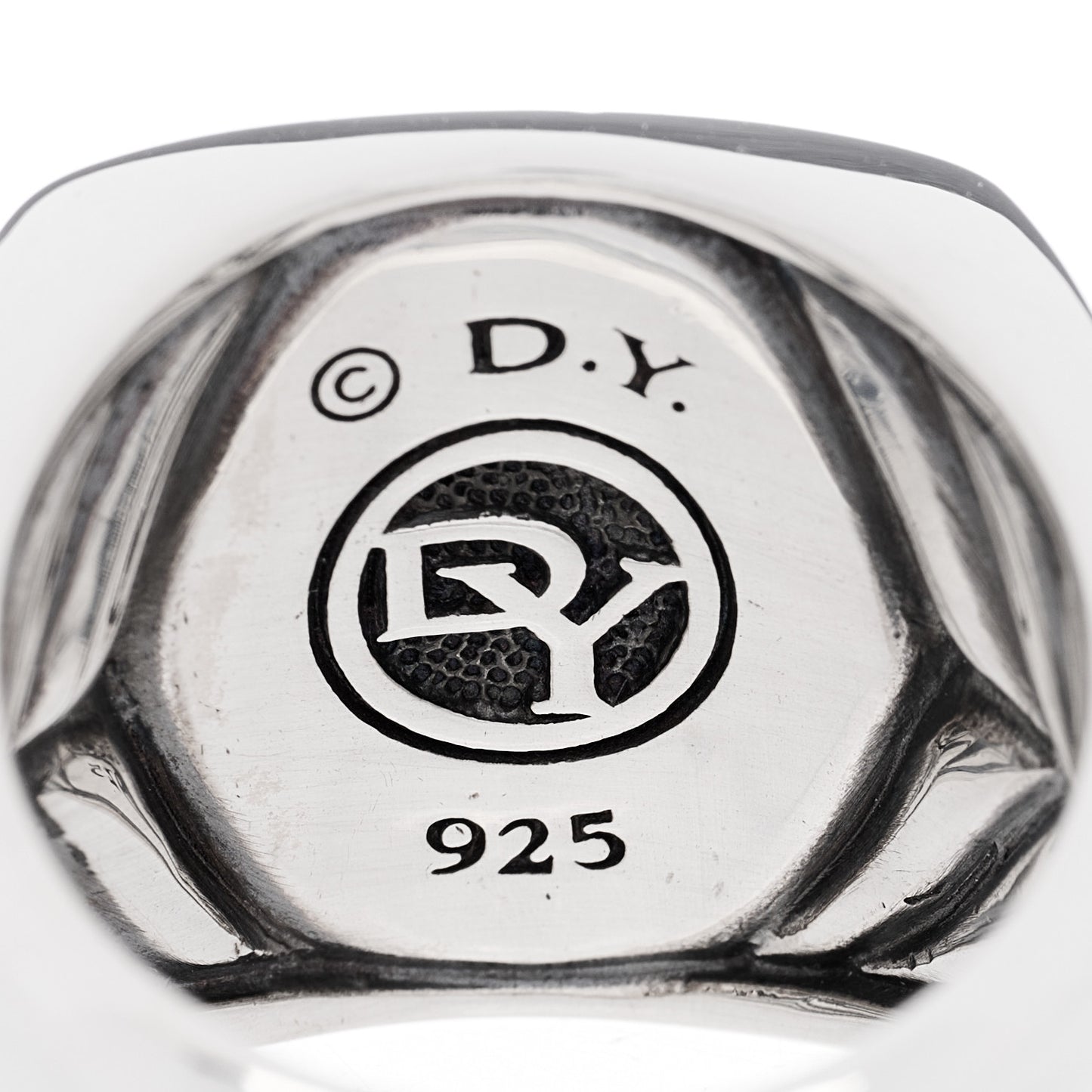 Sterling Silver Black Diamond Streamline Signet Ring 57 8