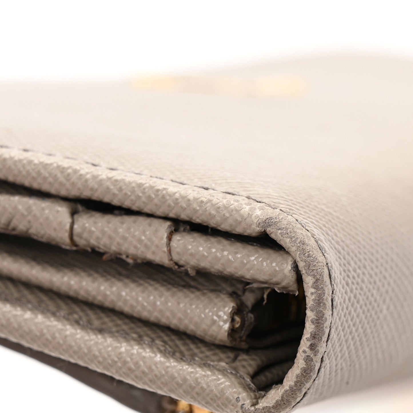 Saffiano Metal Continental Flap Wallet Pomice