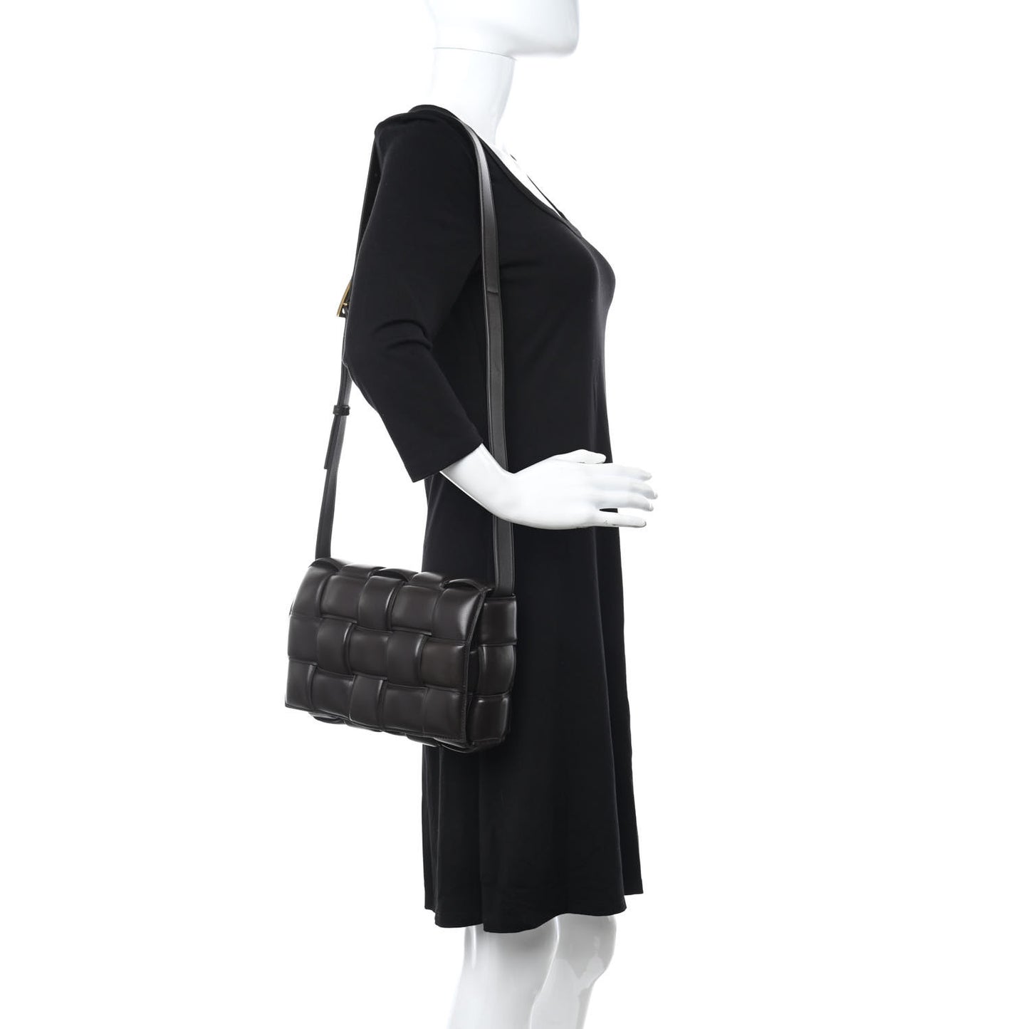 Nappa Maxi Intreccio Padded Cassette Crossbody Bag
