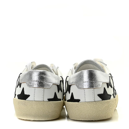 Saint Laurent Calfskin Star Court Sneakers 37 White Black 5 of 11