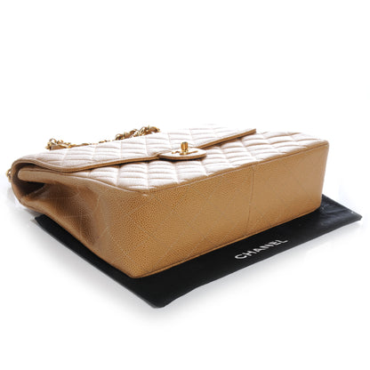 Chanel Caviar Jumbo Single Flap Beige 4 of 8