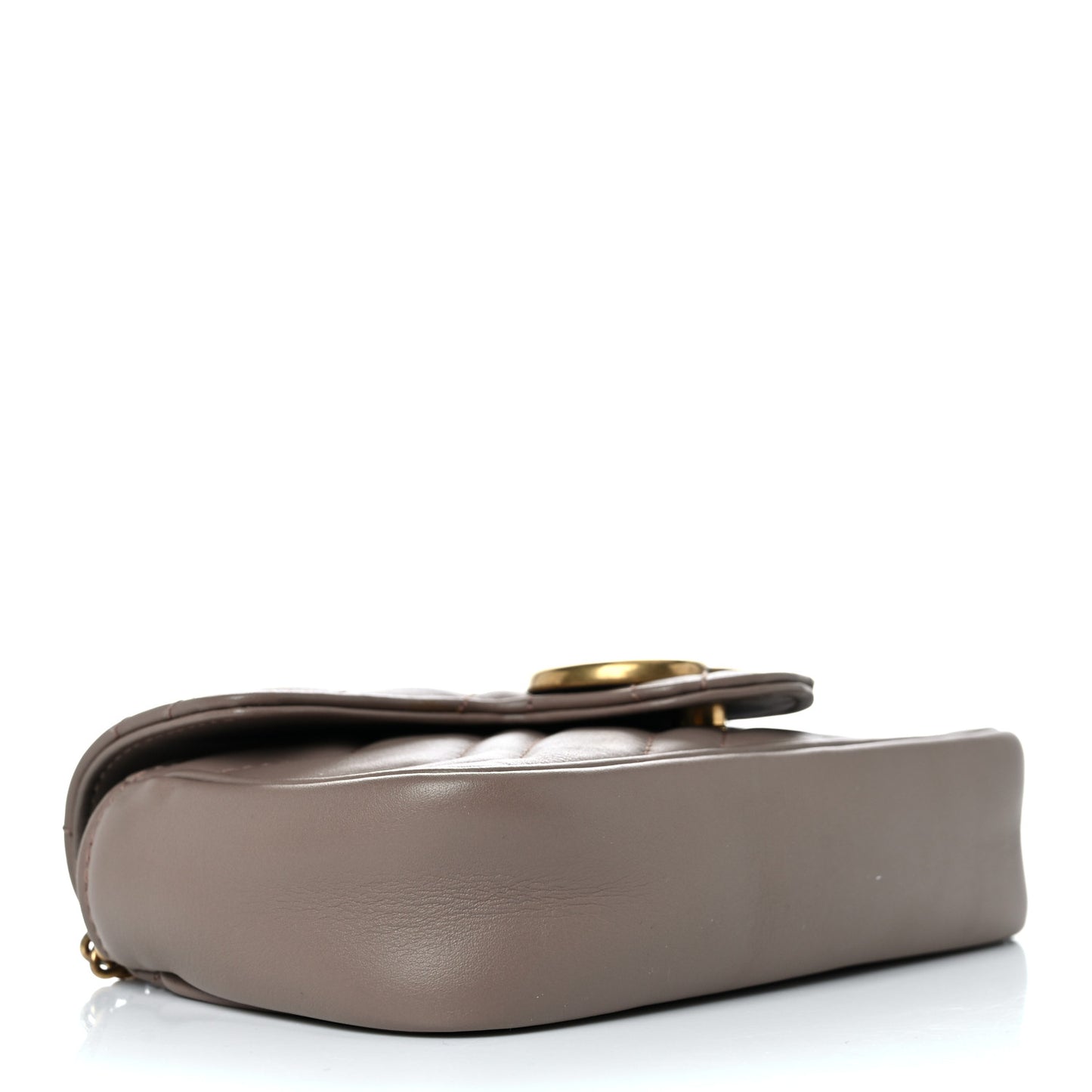 Calfskin Matelasse Super Mini GG Marmont Shoulder Bag Porcelain Rose