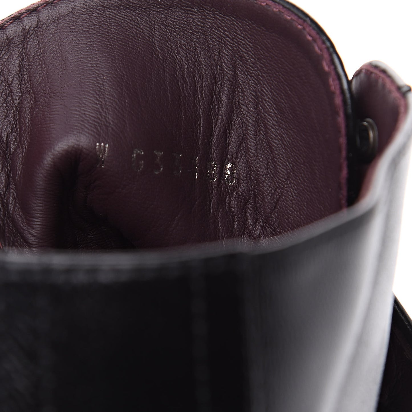 Crackled Calfskin Velvet Pearl Combat Short Boots 38 Black